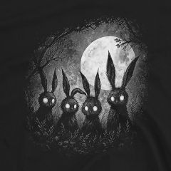 Creepy Cute Rabbits – Moonlight Horror T-Shirt