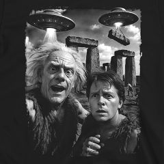 Doc & Marty vs. Aliens – Stonehenge Parody Tee