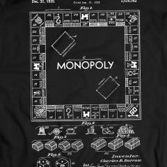Monopoly Настолна Игра Blueprint Тениска