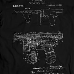 Tommy Gun 1922 Патент Тениска