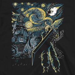 Starry Remake T-Shirt – Inspired by Final Fantasy & Van Gogh
